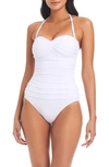 Bleu Rod Beattie Kore Twist One-piece Swimsuit In White