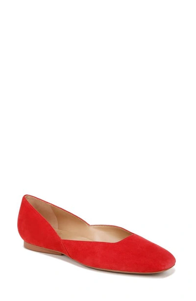 Naturalizer Cody Ballet Flats In Crantini Red Suede
