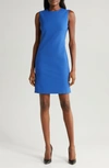 Theory Sleeveless Stretch Wool Sheath Dress In Lupine