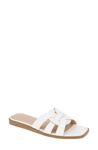 Bcbgeneration Bcbg Meltem Square Toe Slide Sandal In Cloud Dancer