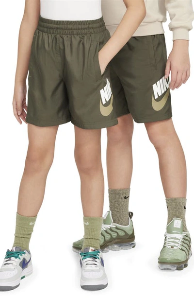 Nike Sportswear Big Kids' Woven Shorts In Green