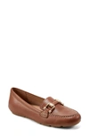 Easy Spirit Megan Bit Loafer In Medium Brown Leather