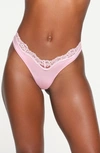 Skims Fits Everybody Lace Thong In Cherry Blossom