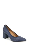 Gentle Souls By Kenneth Cole Dionne Pointed Toe Pump In Navy