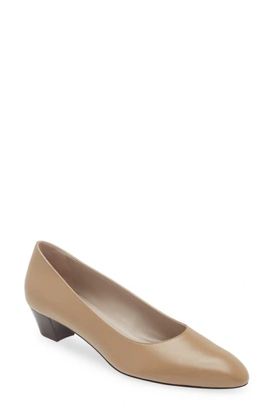 The Row 35mm Luisa Leather Pumps In Hemp