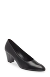 The Row Women's Luisa 65mm Leather Block-heel Pumps In Black