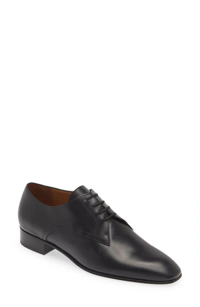 The Row Kay Plain Toe Derby In Black