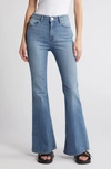 Frame High-rise Flared Jeans With Belt Loops In Anastasia