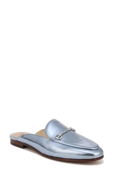 Sam Edelman Linnie Mule In Metallic Sky Blue Patent