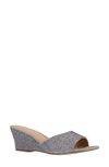 J. Reneé Coralie Wedge Slide Sandal In Pewter