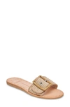 Dolce Vita Dasa Slide Sandal In White/ Natural Raffia