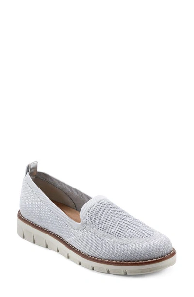 Easy Spirit Women's Valina Casual Slip-on Round Toe Shoes In Light Grey,silver