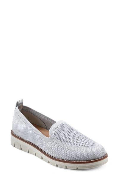 Easy Spirit Valina 2 Womens Casual Round Toe Slip-on Sneakers In Light Gray,silver