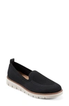Easy Spirit Women's Valina Knit Easy-on Flat Loafers In Black