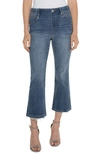 Liverpool Los Angeles Kennedy Mid Rise Ankle Straight Leg Jeans In Mahaska