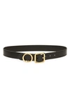 Jacquemus Le Ceinture Regalo Leather Belt In Black 990