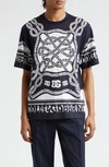 Dolce & Gabbana Logo-print Cotton T-shirt In Marina Blue