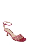 Jewel Badgley Mischka Hayzel Ankle Strap Sandal In Pink