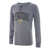 CONCEPTS SPORT CONCEPTS SPORT GRAY PITTSBURGH PENGUINS TAKEAWAY HENLEY LONG SLEEVE T-SHIRT