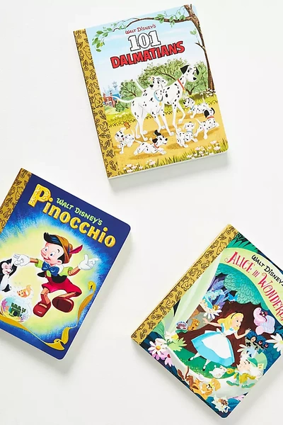 Anthropologie Walt Disney's Little Golden Board Book Library In Multi