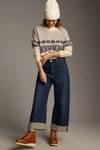 Citizens Of Humanity Ayla Baggy Cuffed High-rise Wide-leg Jeans In Blue