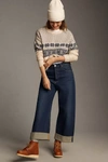 Citizen Of Humanity Ayla Baggy Cuffed High-rise Wide-leg Jeans In Blue