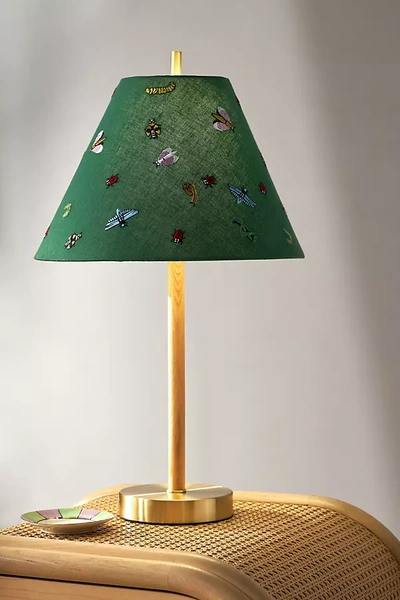 Anthropologie Janie Empire Lamp Shade In Green