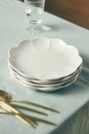 Anthropologie Beatriz Dessert Plates, Set Of 4 In White