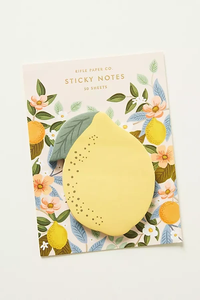 Rifle Paper Co Fruit Sticky Notes In White