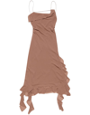 Acne Studios Ruffle-detailed Midi Dress In Pink