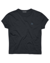 Acne Studios Ellison Face Short Sleeve Shirt In Black