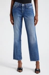L AGENCE NEVIA SLOUCH LOW WAIST STRAIGHT LEG ANKLE JEANS