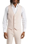 Asos Design Button Front Vest In Pink
