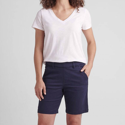 Jag Maddie Mid Rise Pull-on Short In Navy In Black