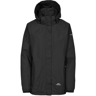 Trespass Womens/ladies Nasu Ii Waterproof Shell Jacket (black)