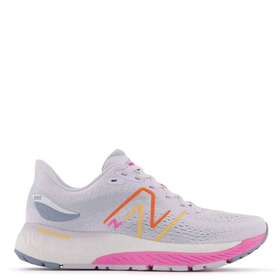 New Balance Women's Fresh Foam X 880v12 Shoes Wide Width (d) In Libra/ Vibrant Pink In Multi