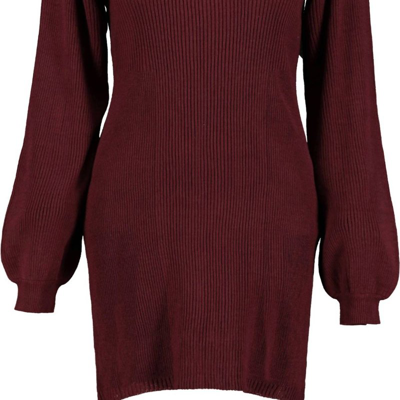 Bishop + Young Kyla Sweater Dress In Red