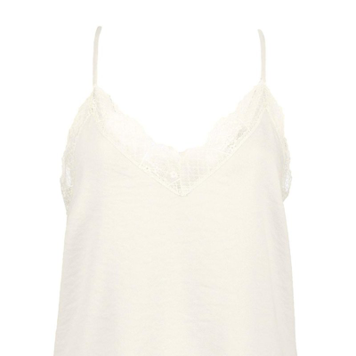 Bishop + Young Ultra Violet Lotus Cami Top In White