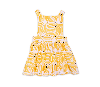 WORTHY THREADS PINAFORE DRESS IN BANANAS