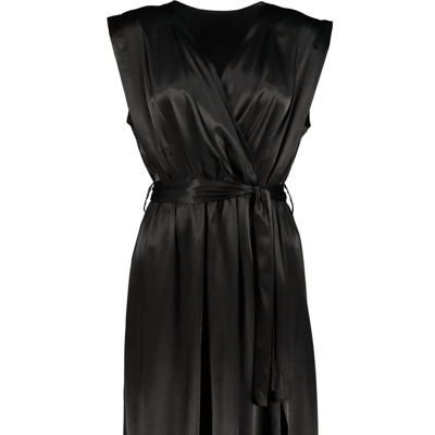 BISHOP + YOUNG AERIES SATIN WRAP DRESS