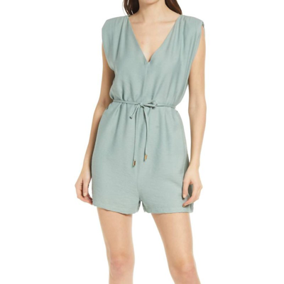 Bishop + Young Free Spirit Harlowe Romper In Paradise In Green