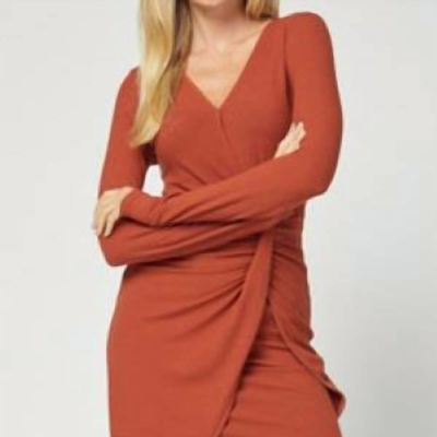 Entro Sweater Dress In Brown