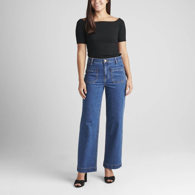 Jag Sophia High Rise Wide Leg Jean In Blue