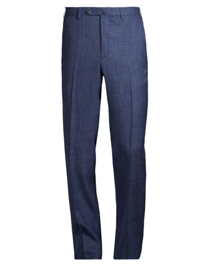 Isaia Men's Sanita Wool-blend Suit Trousers In Blue