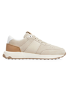 Tod's 1t Panelled Suede Sneakers In Natural