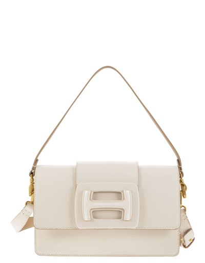 Hogan Designer Handbags H-bag Shoulder Bag In White
