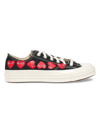 Comme Des Garçons Cdg Play X Converse Women's Chuck Taylor All Star Heart Low-top Sneakers In Black