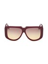 Max Mara Women's Spark 57mm Shield Sunglasses In Bordeaux