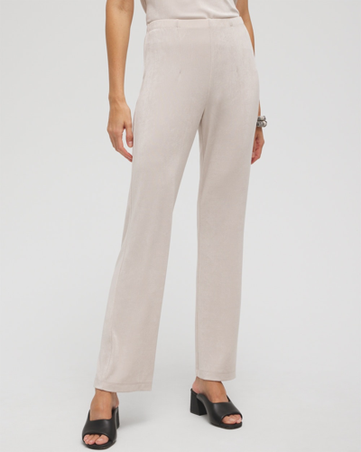 Chico's Petite Travelers No Tummy Pants In Light Tan