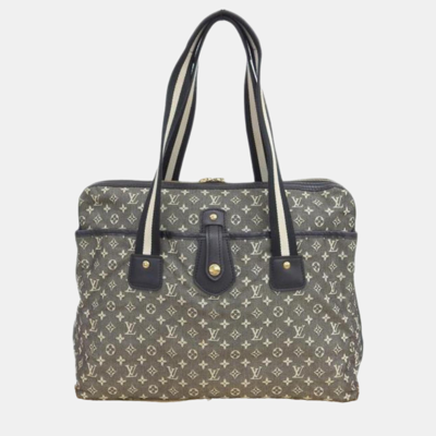 Pre-owned Louis Vuitton Black Canvas Monogram Mini Lin Cabas Mary Kate Tote Bag